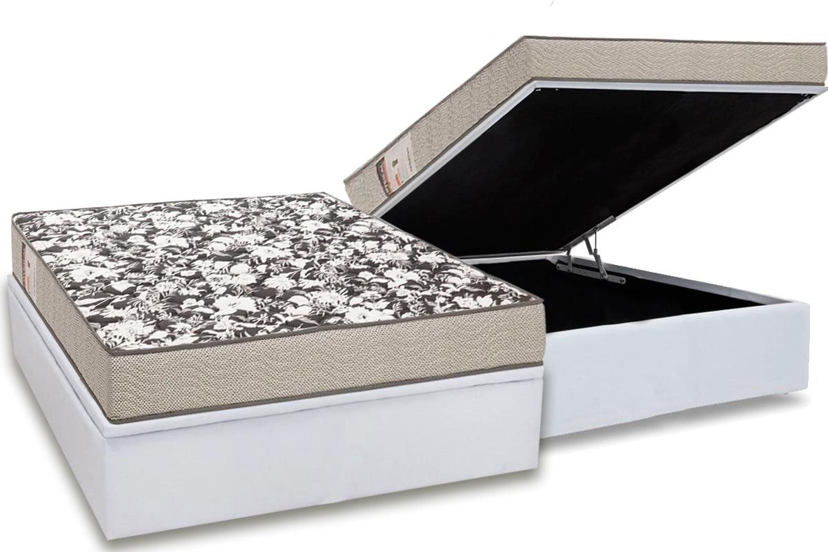 Cama Box Baú CRC +Colchão D26 Physical Ultra Ortobom