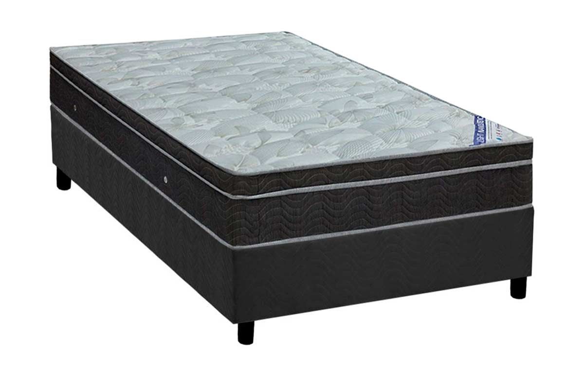 Cama Box CRC +Colchão Molas Light Ortobom