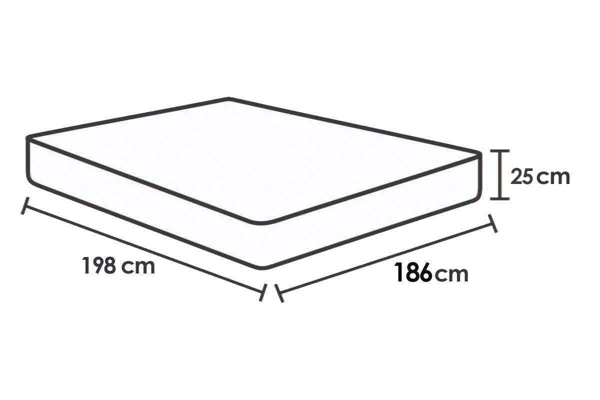 Cama Box CRC +Colchão Molas Light Ortobom
