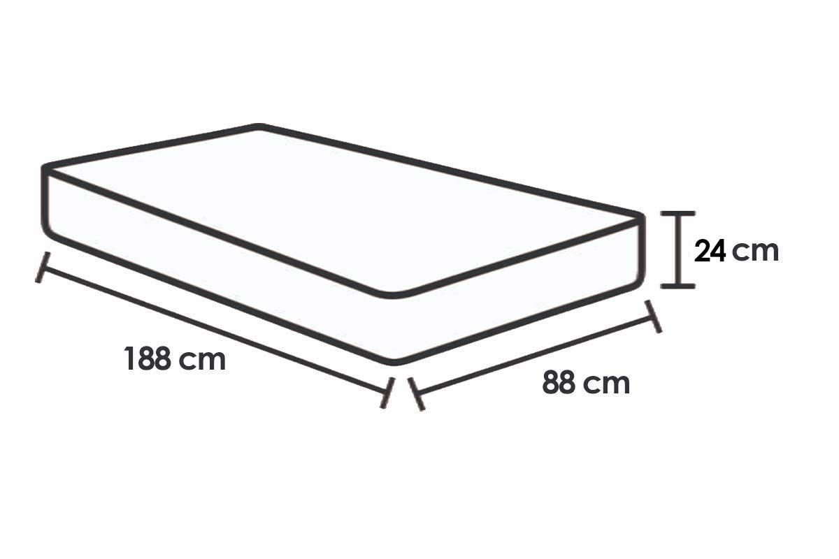 Cama Box Baú CRC +Colchão Molas Venezia Orthoflex