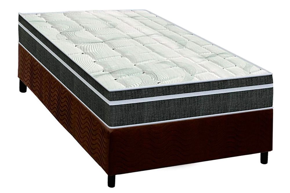 Cama Box CRC +Colchão Molas Venezia Orthoflex