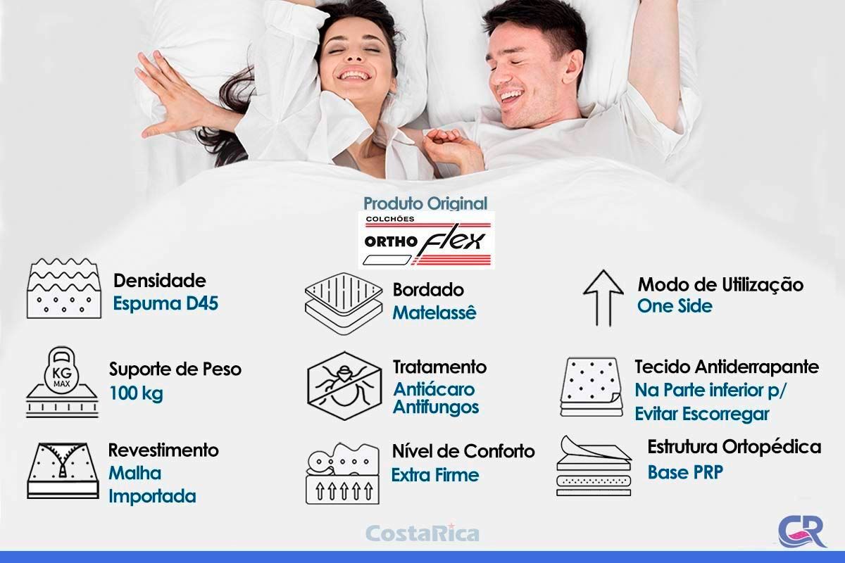 Cama Box CRC +Colchão Ortopédico Cecina Orthoflex