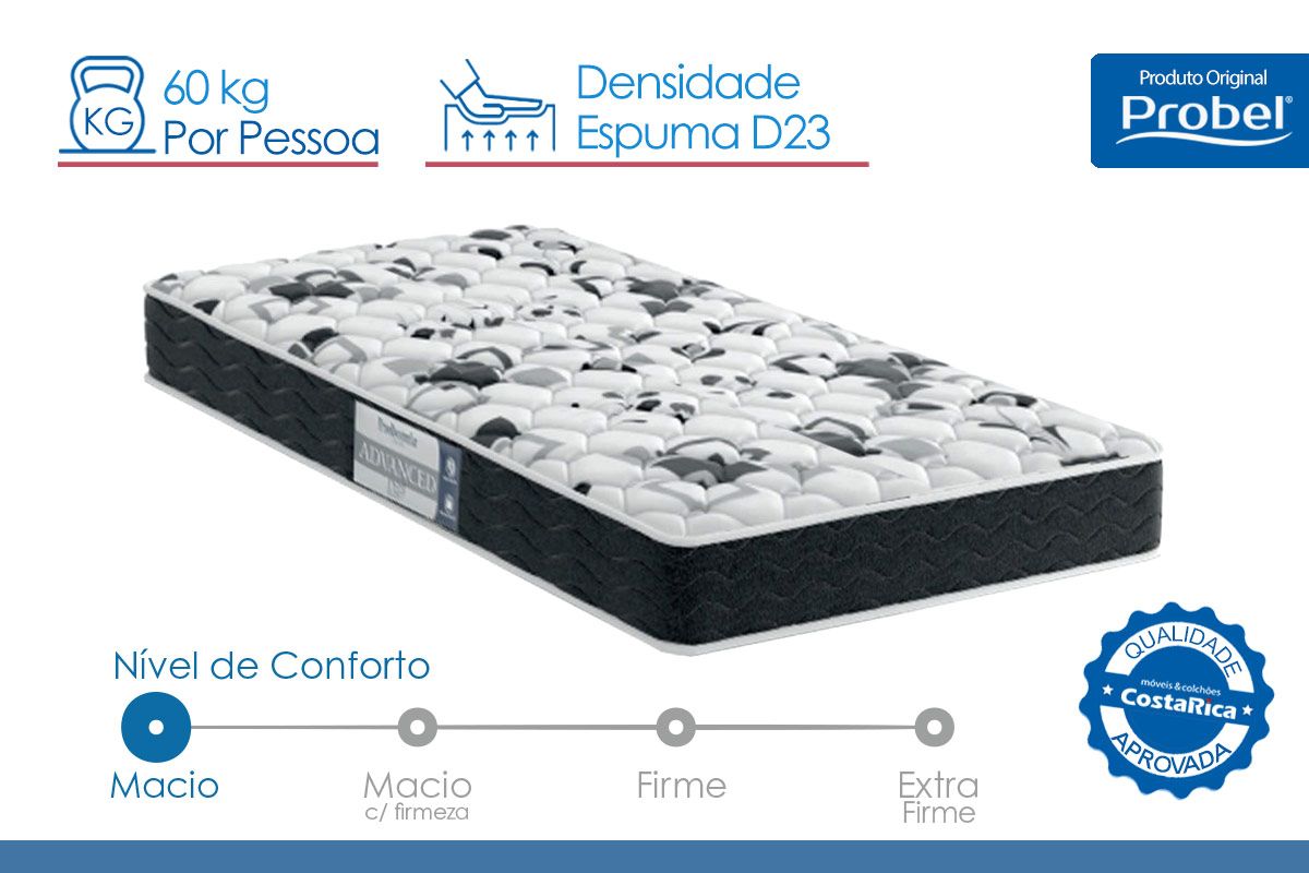 Colchão D23 Probel ProDormir Advanced Colchão D23 Probel ProDormir Advanced