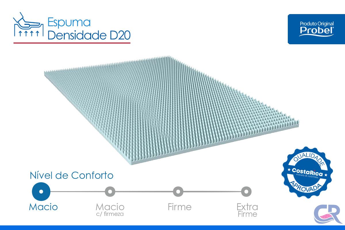 Colchonete D20 Caixa de Ovo Anti Escaras Probel