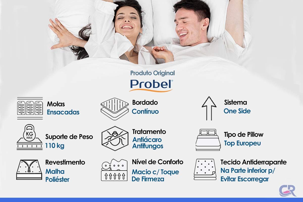 Colchão Molas Prolastic Probel Palace Black Colchão Molas Prolastic Probel Palace Black
