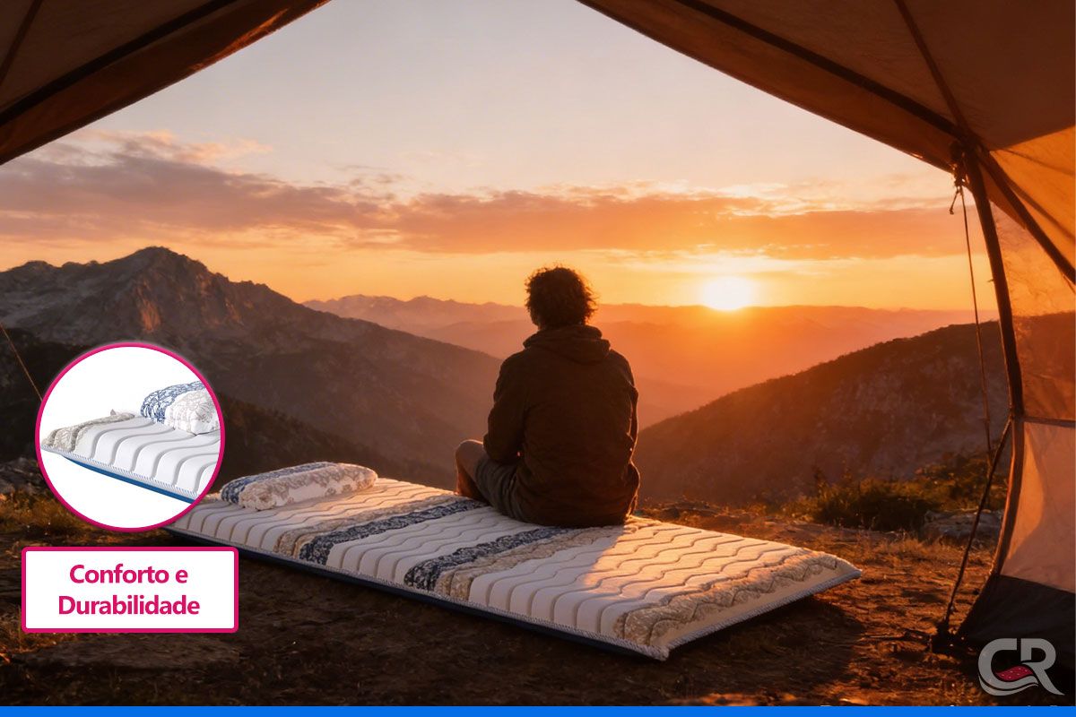 Colchonete D20 Camping Visita c/Travesseiro Probel