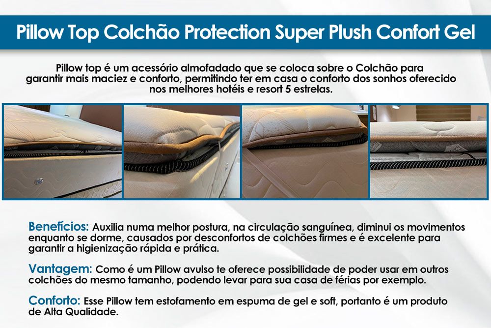 Pillow Top Colchão Super Plush Probel