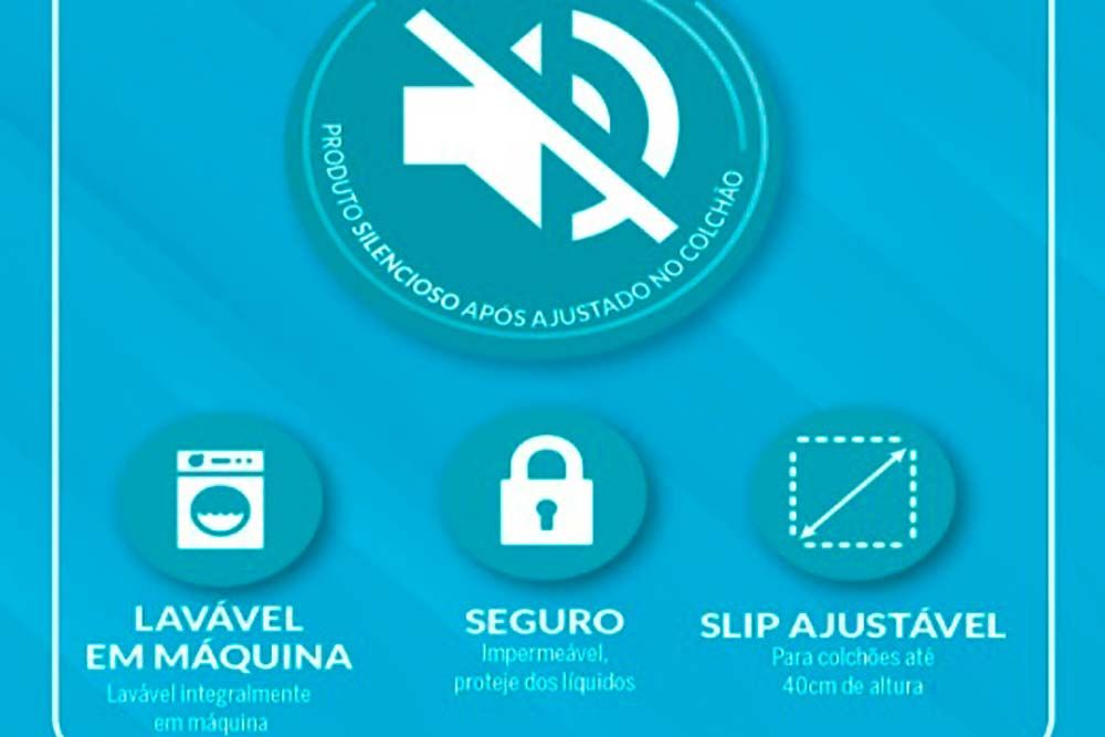 Protetor Colchão Fibrasca Silencioso Impermeável Protetor Colchão Fibrasca Silencioso Impermeável