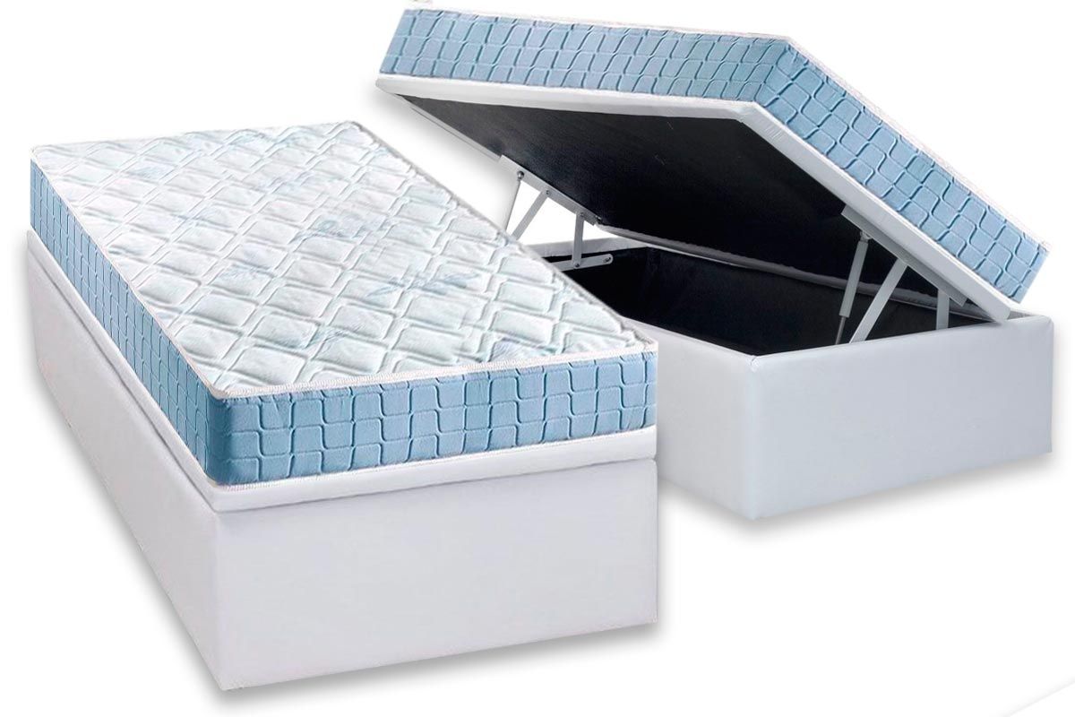 Cama Box Baú CRC +Colchão Espuma D20 Querubim Anjos