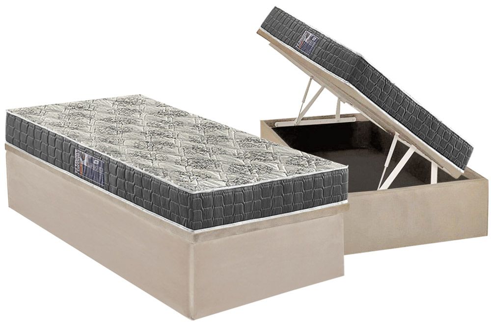 Cama Box Baú CRC +Colchão Espuma D23 Ezequiel Anjos