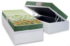 Cama Box Baú Filhão +Colchão Ortopédico Pantanal Anjos