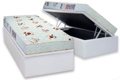 Cama Box Baú Filhão +Colchão D23 RolandGarros Luckspuma