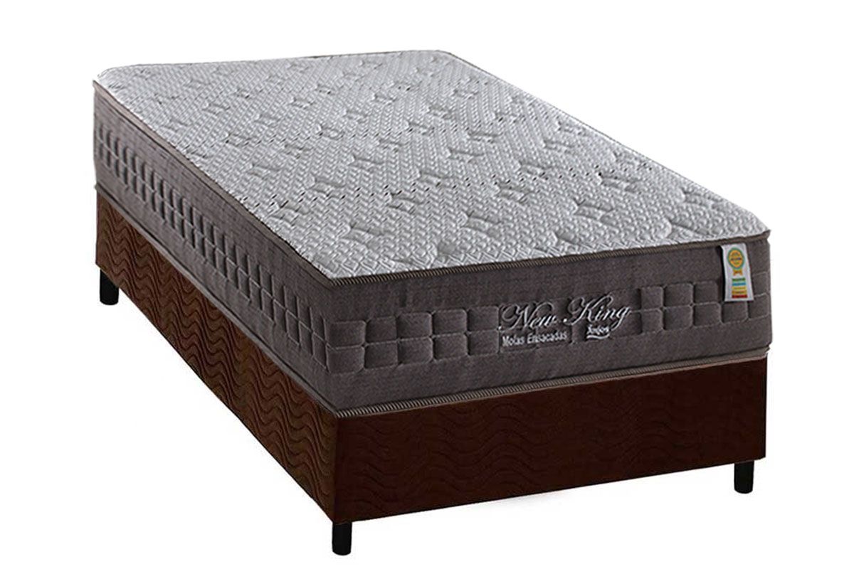 Cama Box CRC +Colchão Molas New King Anjos