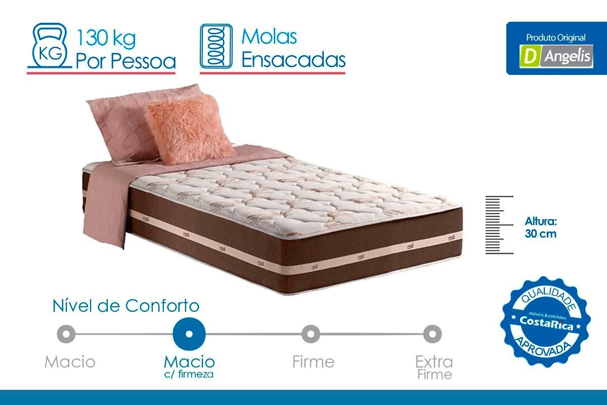 Cama Box CRC +Colchão Molas Classic Anjos