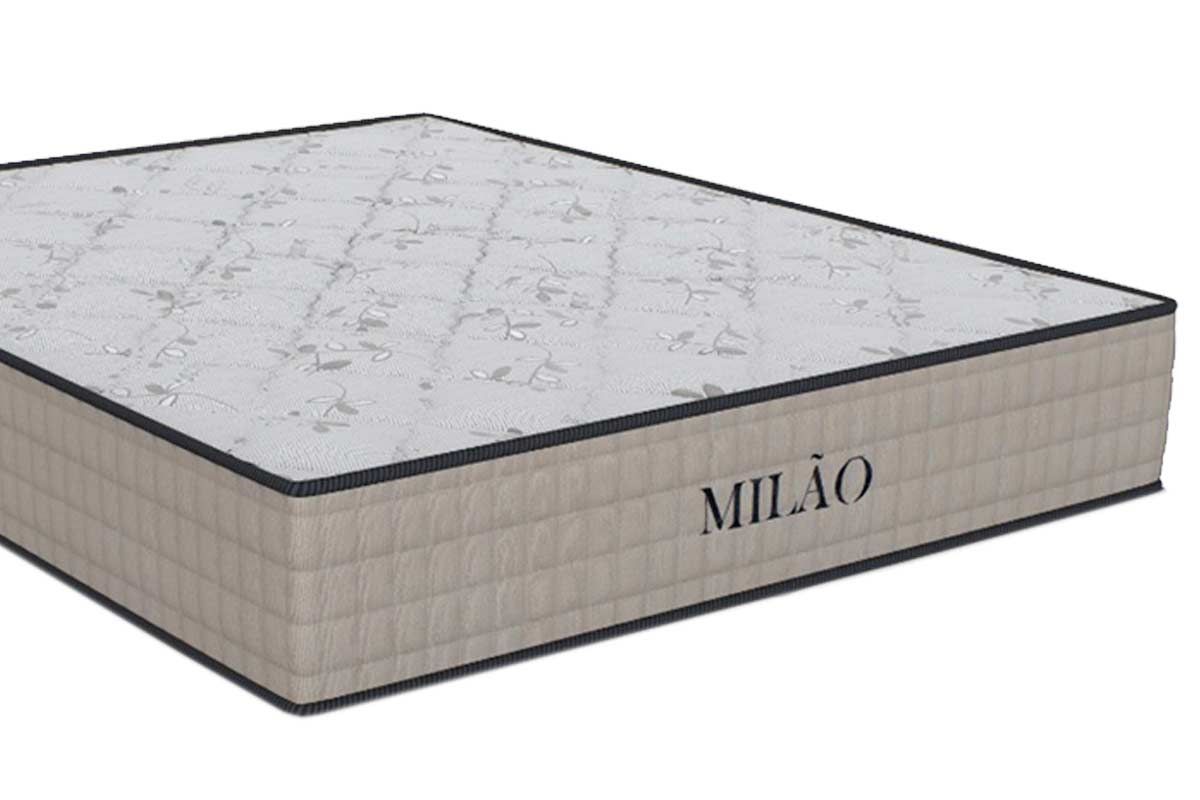 Cama Box CRC +Colchão Espuma D33 Milão Orthoflex