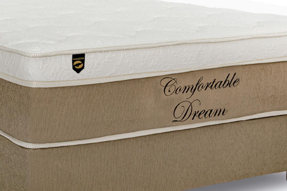 Cama Box CRC +Colchão Molas Dream Luckspuma