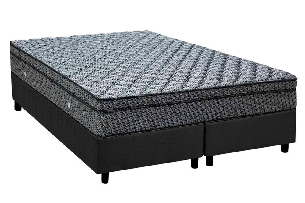 Cama Box CRC +Colchão Molas Orthotel Luxo Ortobom