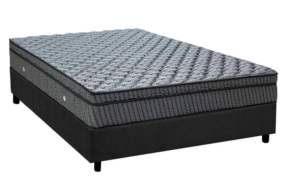Cama Box CRC +Colchão Molas Orthotel Luxo Ortobom