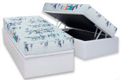 Cama Box Baú Filhão +Colchão D28 Celebrity Luckspuma