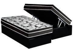Cama Box Baú Filhão +Colchão D45 Gran Luck Luckspuma