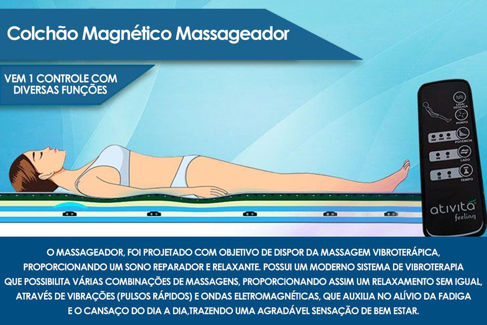 Cama Box Baú CRC +Colchão c/Massagem Commodite Anjos
