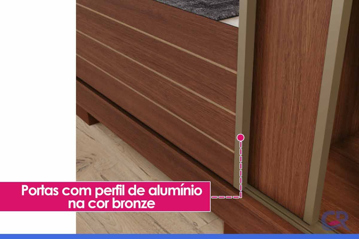 Guarda Roupa Casal 3 Portas de Correr (1 c/Espelho) e 4 Gavetas Búzios Panan Guarda Roupa Casal 3 Portas de Correr (1 c/Espelho) e 4 Gavetas Búzios Panan