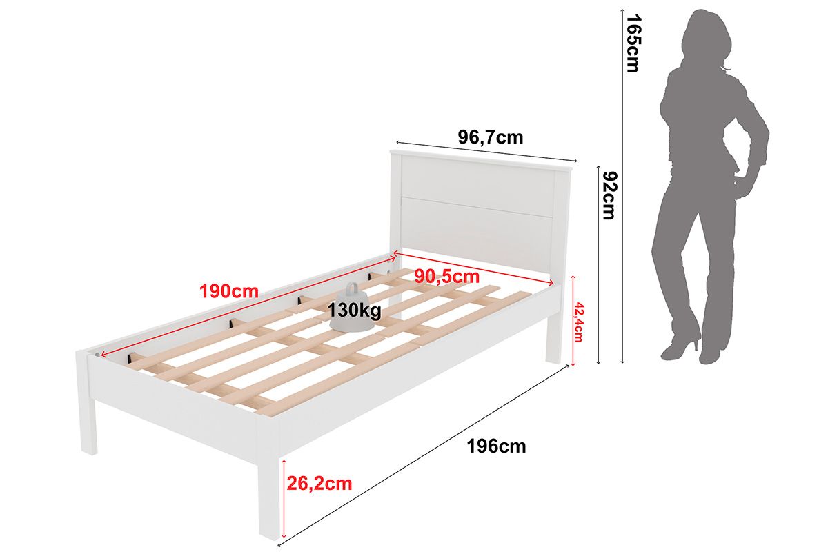 Cama Solteiro CM8004 Tecno Mobili Cama Solteiro CM8004 Tecno Mobili