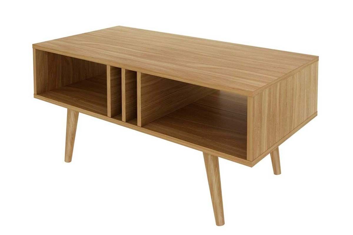 Mesa Centro Sala MC2226 c/2 Nichos Tecno Mobili
