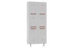 Paneleiro Cozinha Telasul Mirage New Aço c/6 Portas 80cm