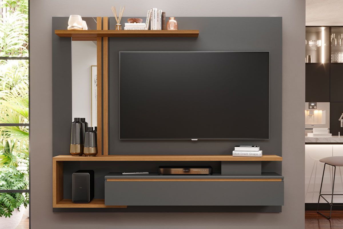 Painel Home p/ TV até 60 Pol Treviso 180cm Permóbili