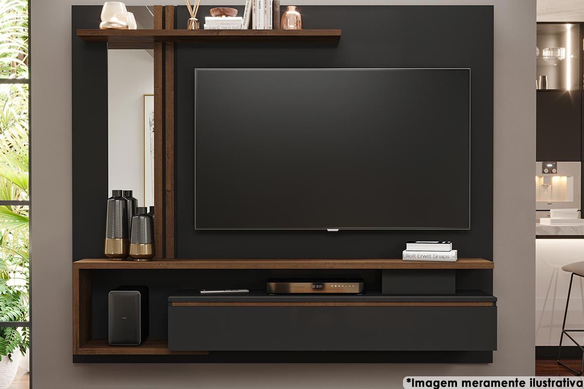 Painel Home p/ TV até 60 Pol Treviso 180cm Permóbili