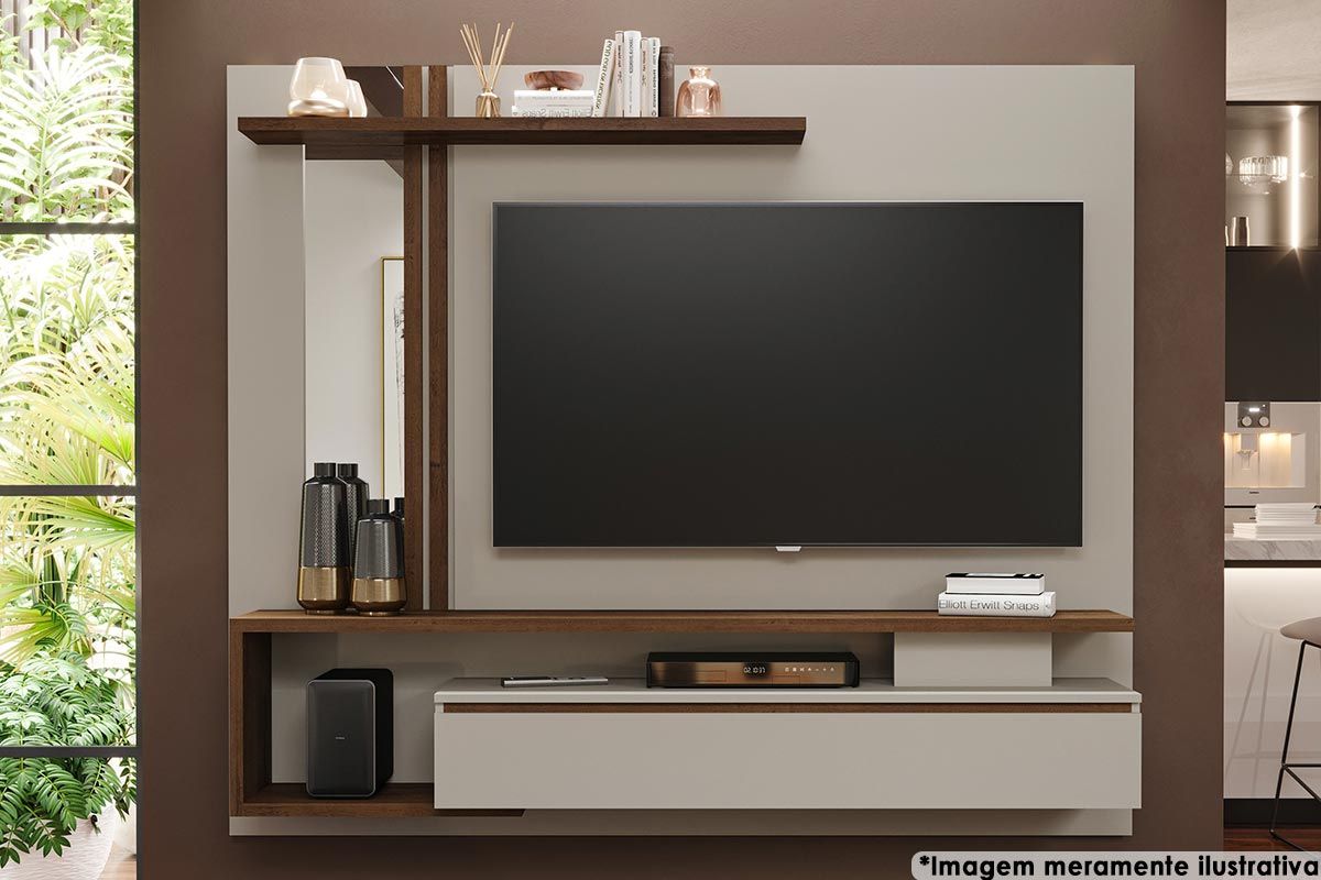 Painel Home p/ TV até 60 Pol Treviso 180cm Permóbili