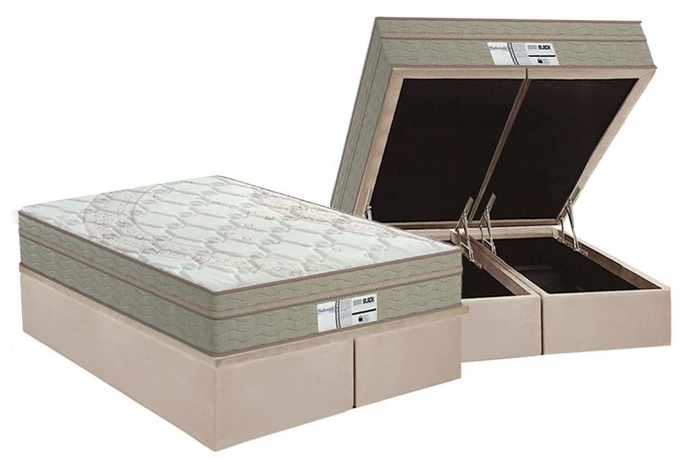 Cama Box Baú CRC +Colchão Molas Born Probel