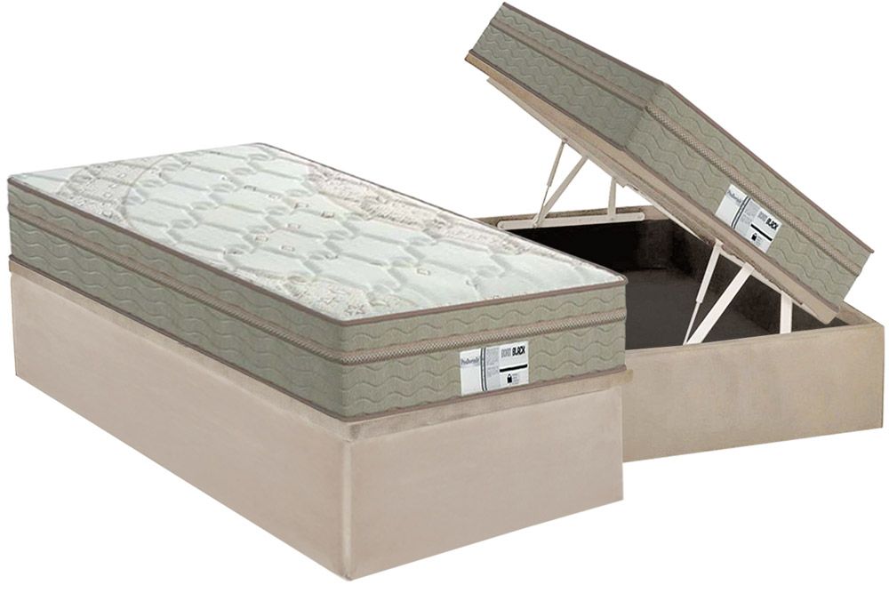 Cama Box Baú CRC +Colchão Molas Born Probel