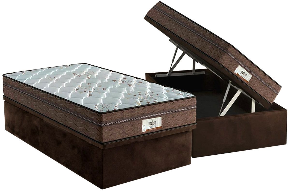 Cama Box Baú CRC +Colchão Molas Pallace Probel
