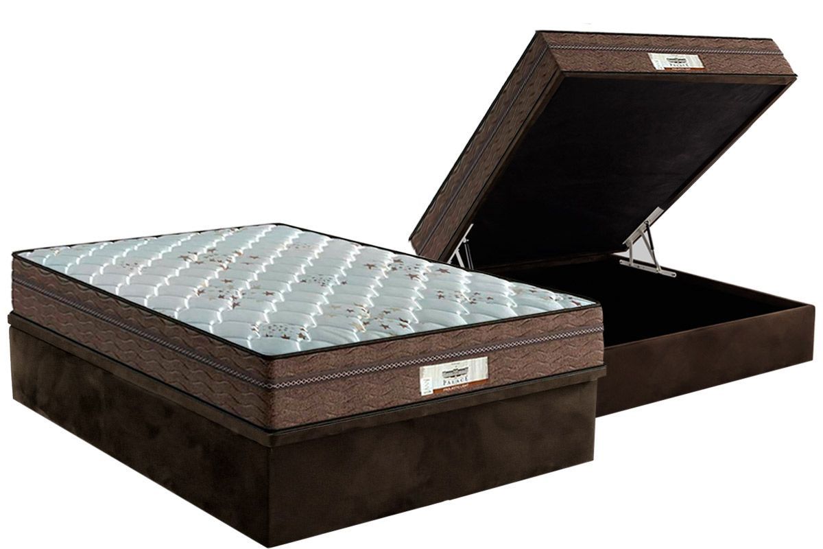 Cama Box Baú CRC +Colchão Molas Pallace Probel