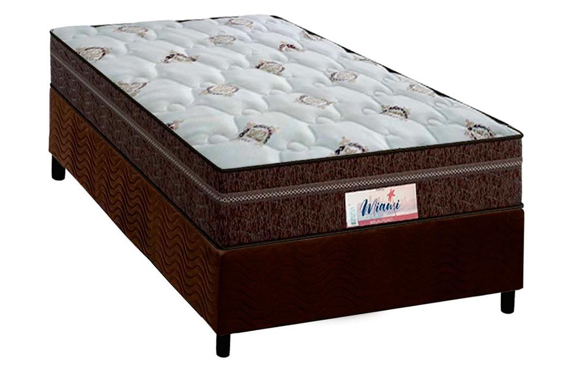 Cama Box CRC +Colchão Molas Miami Probel