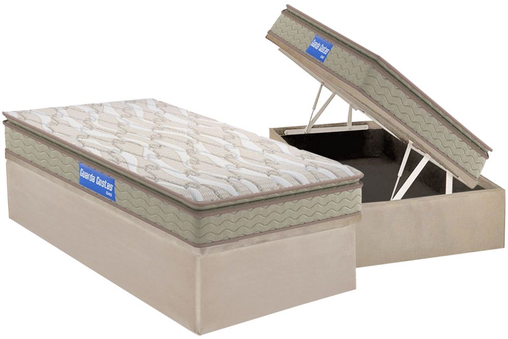 Cama Box Baú CRC +Colchão D45 Guarda Costas Probel