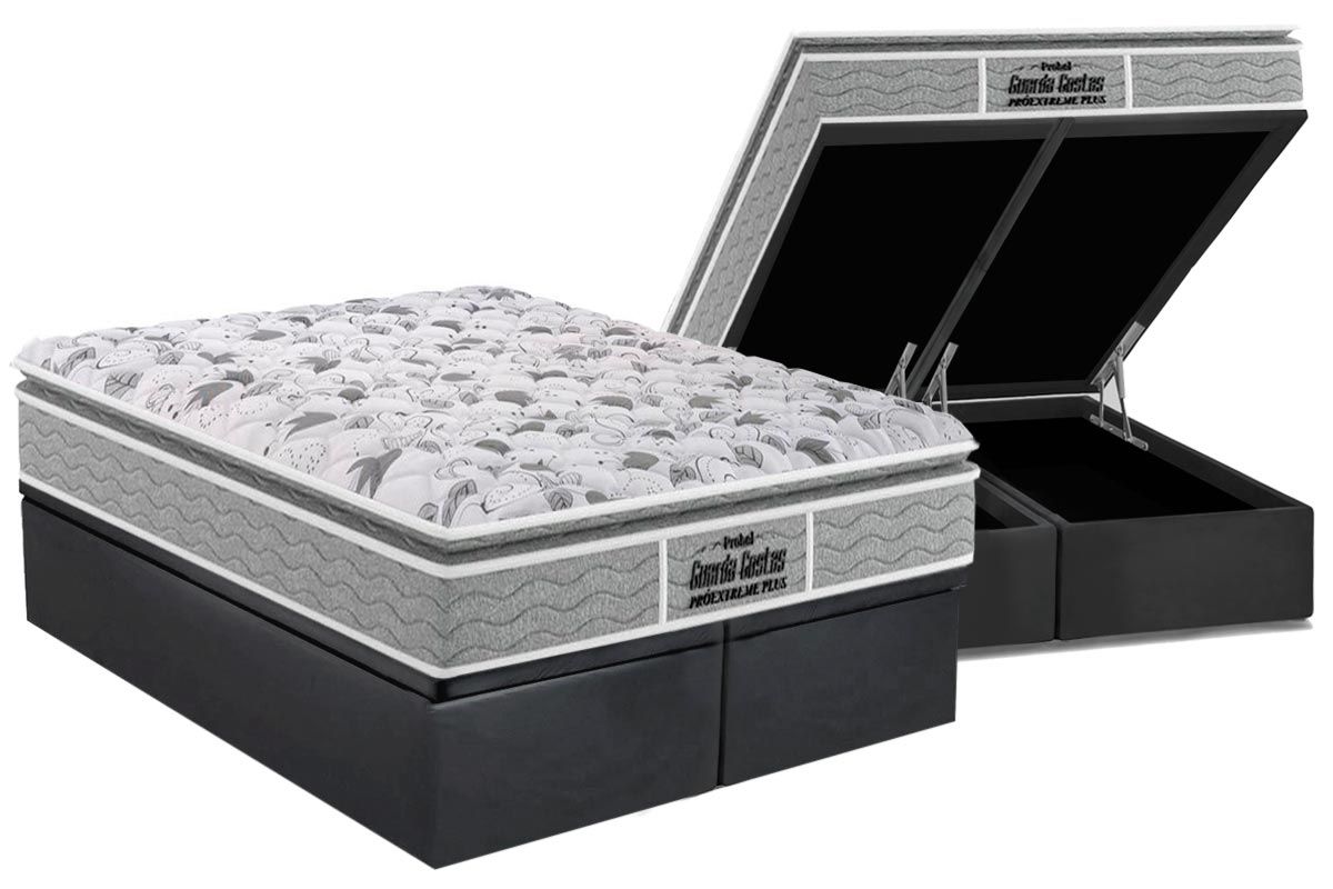 Cama Box Baú CRC +Colchão Ortopédico Extreme Probel