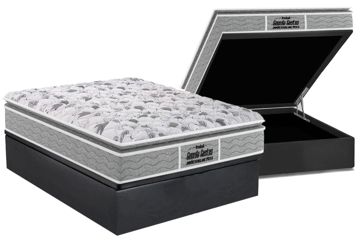 Cama Box Baú CRC +Colchão Ortopédico Extreme Probel