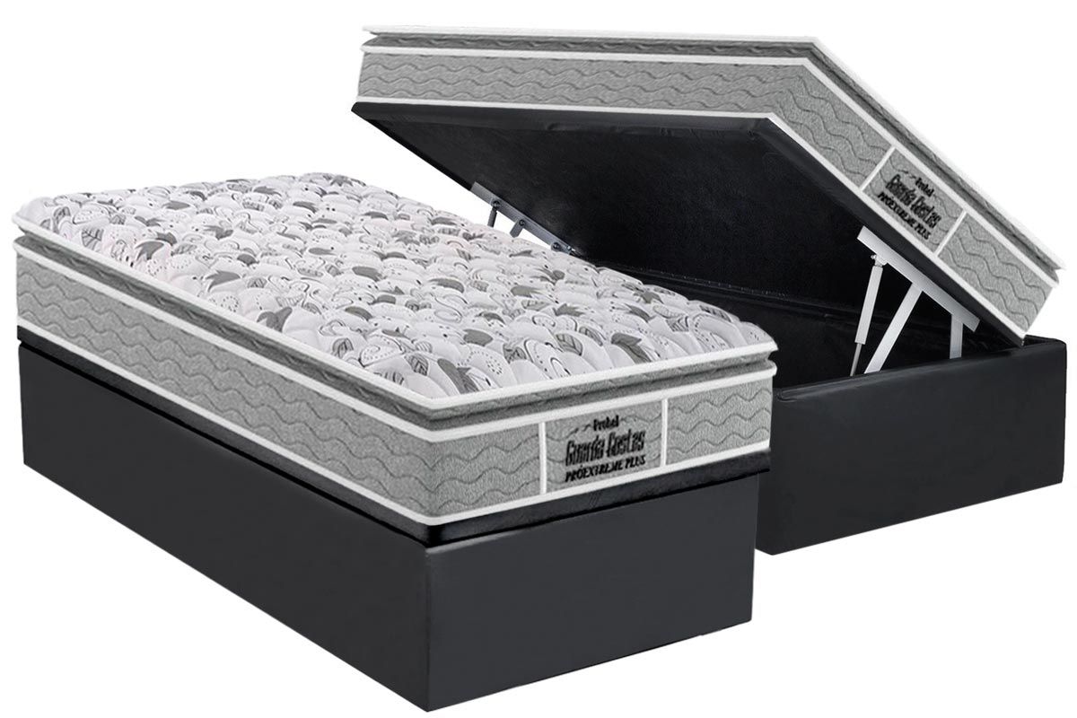 Cama Box Baú CRC +Colchão Ortopédico Extreme Probel