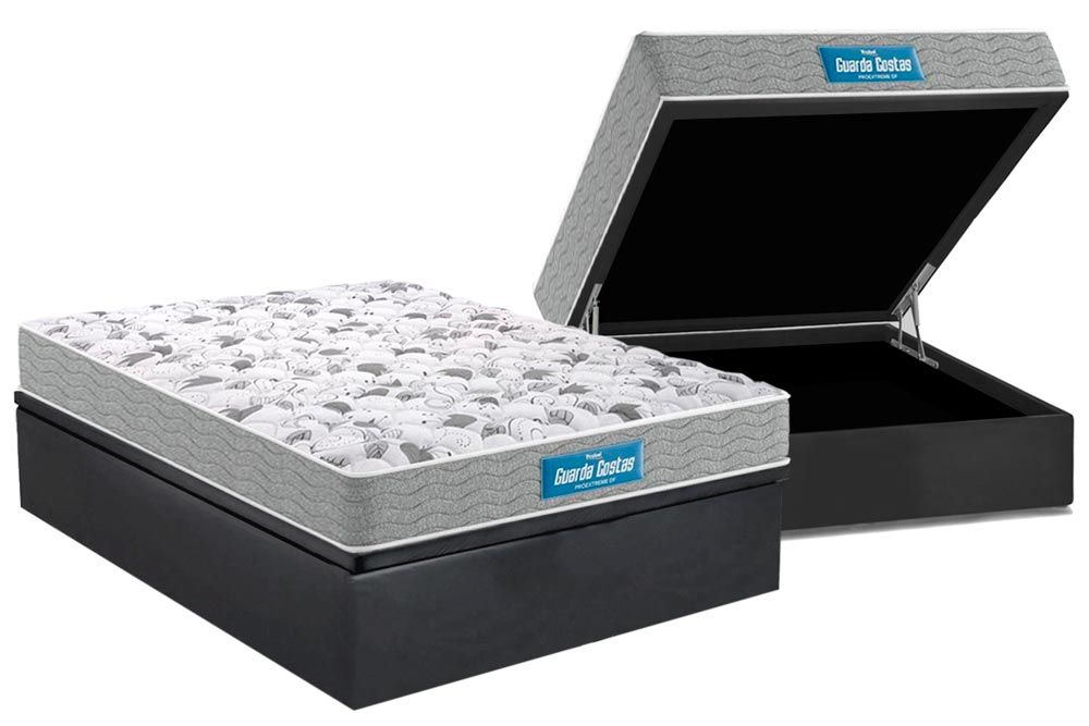 Cama Box Baú CRC +Colchão Ortopédico Extreme Probel