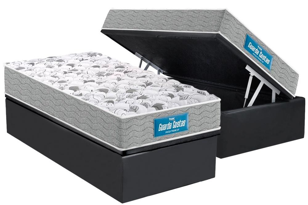 Cama Box Baú CRC +Colchão Ortopédico Extreme Probel