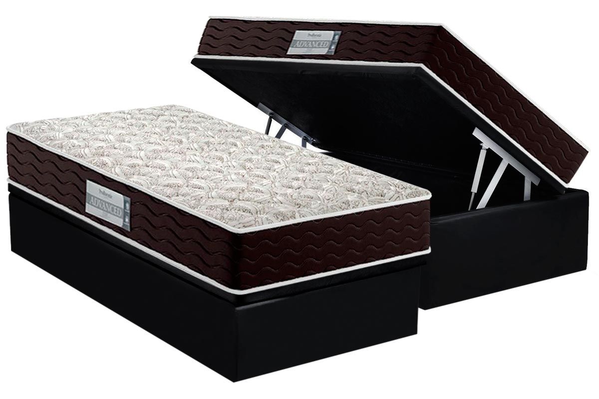 Cama Box Baú CRC +Colchão Espuma D33 Advanced Probel