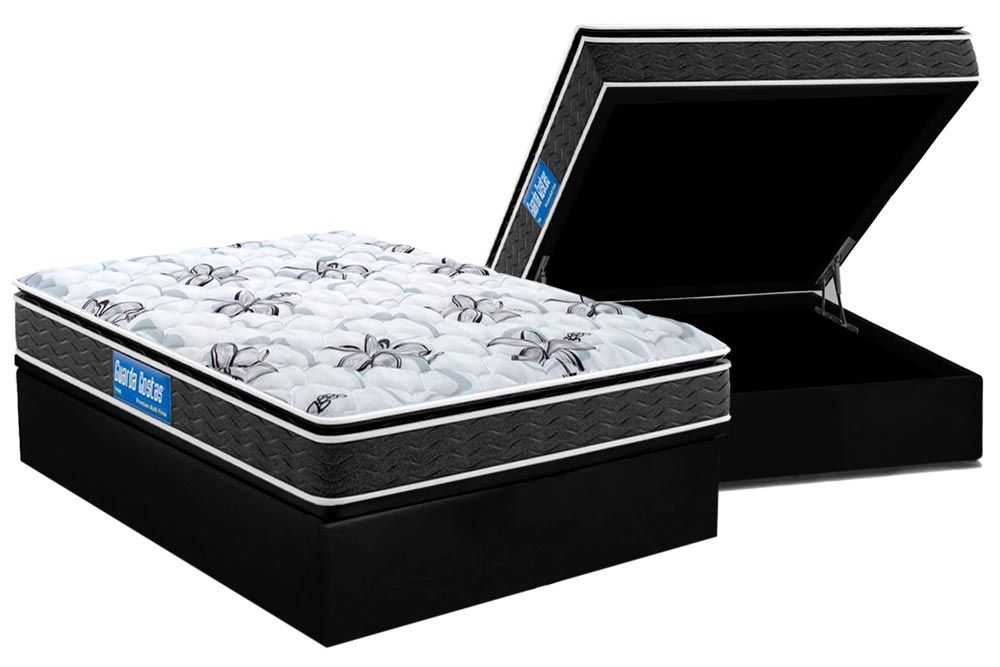Cama Box Baú CRC +Colchão Espuma D28 Multi Probel
