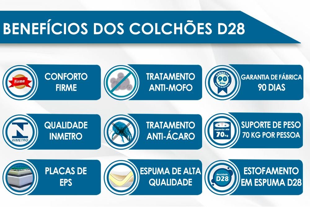 Cama Box CRC +Colchão Ortopédico PróMiddle Probel