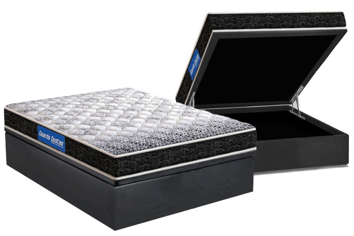 Cama Box Baú CRC +Colchão Espuma D23 Super Probel