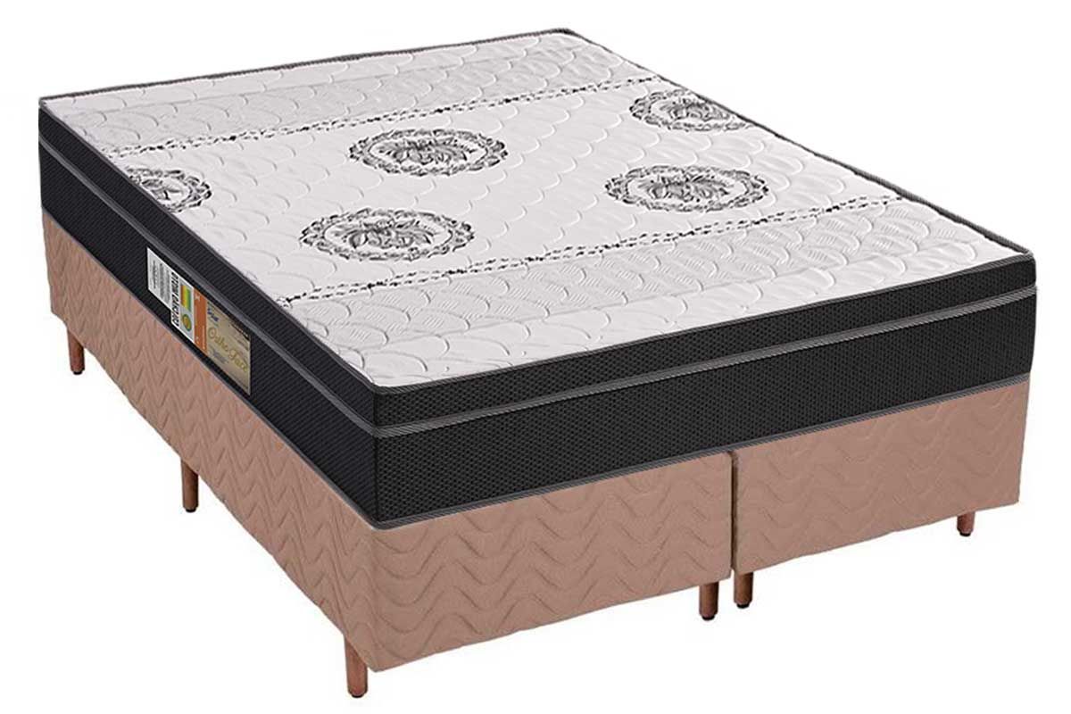 Cama Box CRC +Colchão Ortopédico Orthoface Polar