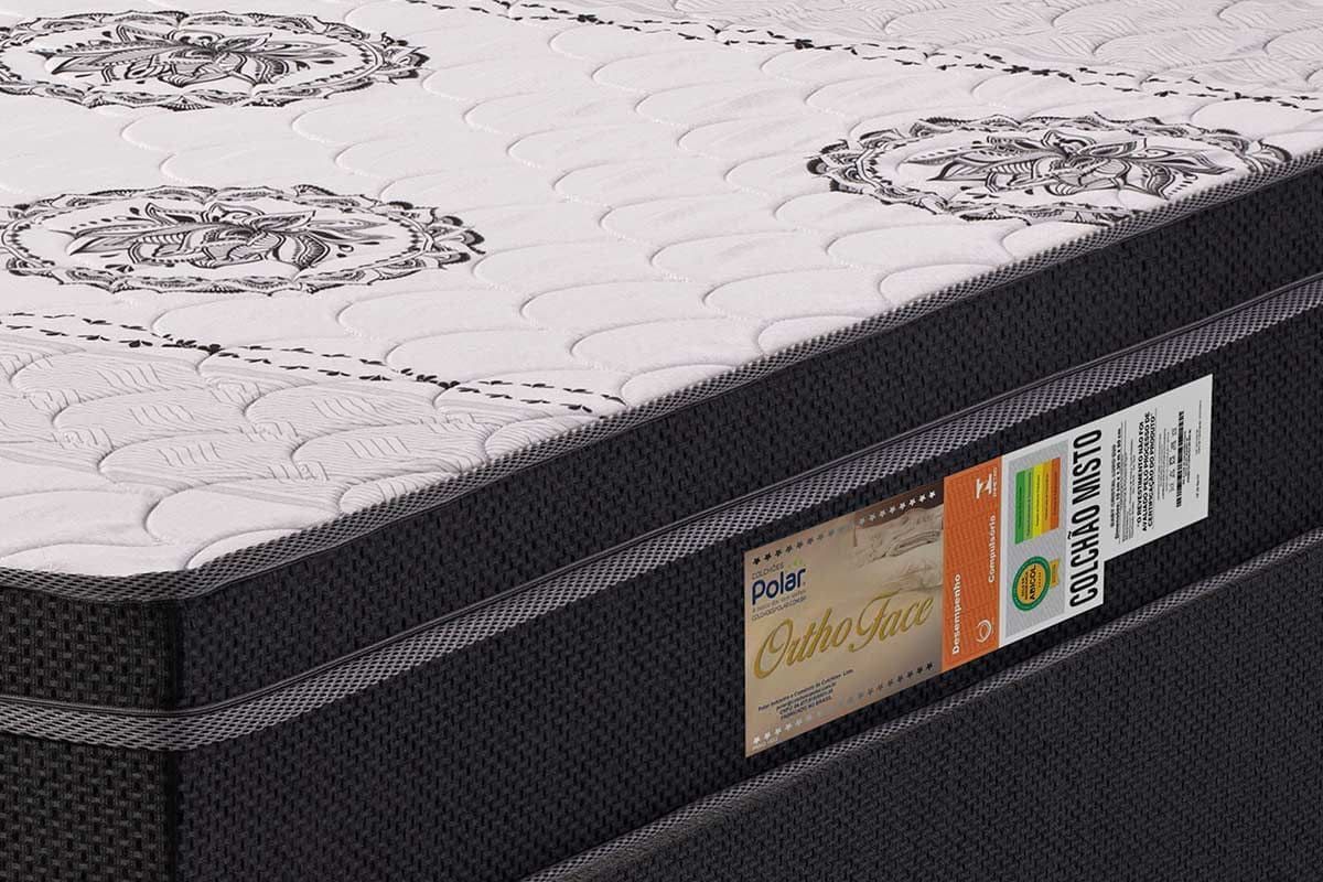 Cama Box CRC +Colchão Ortopédico Orthoface Polar