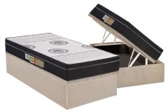 Cama Box Baú Filhão +Colchão Ortopédico Orthoface Polar